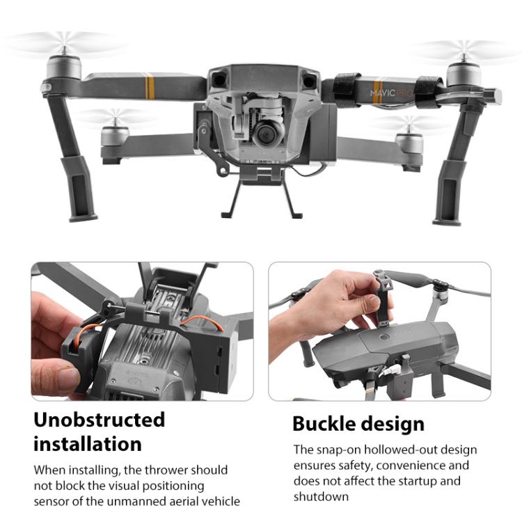 For DJI Mavic Pro BRDRC Air-Dropping System Thrower Parabolic (Grey) - free shipping - PMC TechLife - Order now!
