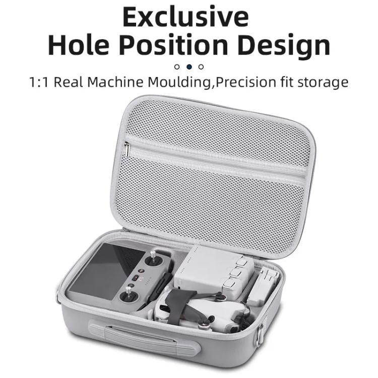 For DJI Mini 4 Pro BRDRC Shoulder Drone Remote Control Storage Carrying Bag (Grey) - free shipping - PMC TechLife - Order now!
