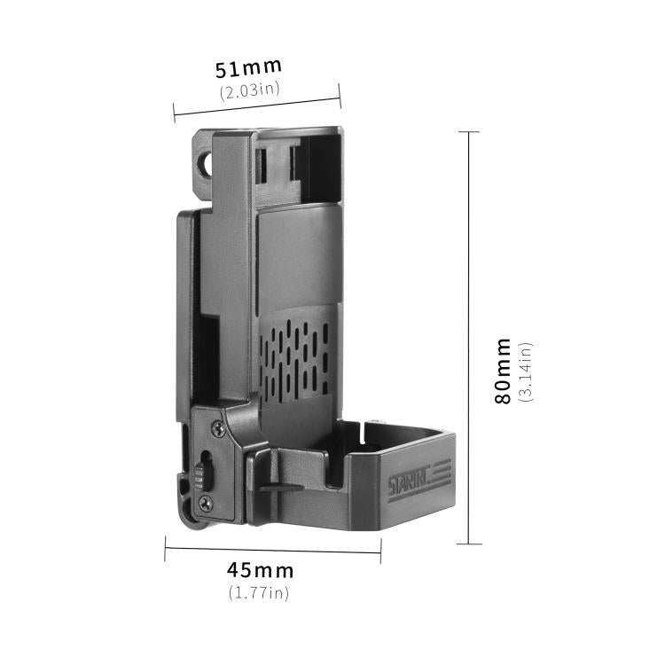 For DJI Osmo Pocket 3 STARTRC Folding Magnetic Mount Base Fixed Bracket (Black) - free shipping - PMC TechLife - Order now!