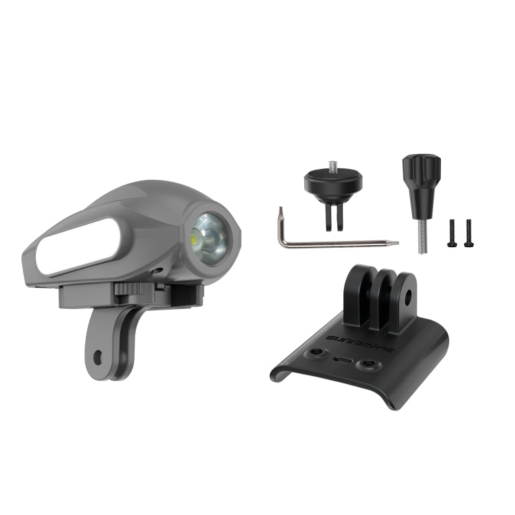 For DJI Avata 2 Sunnylife Action Camera Holder Mount Drone Light Bracket Lamp (Black) - Mount & Holder by Sunnylife | Online Shopping South Africa | PMC TechLife | Buy Now Pay Later Mobicred