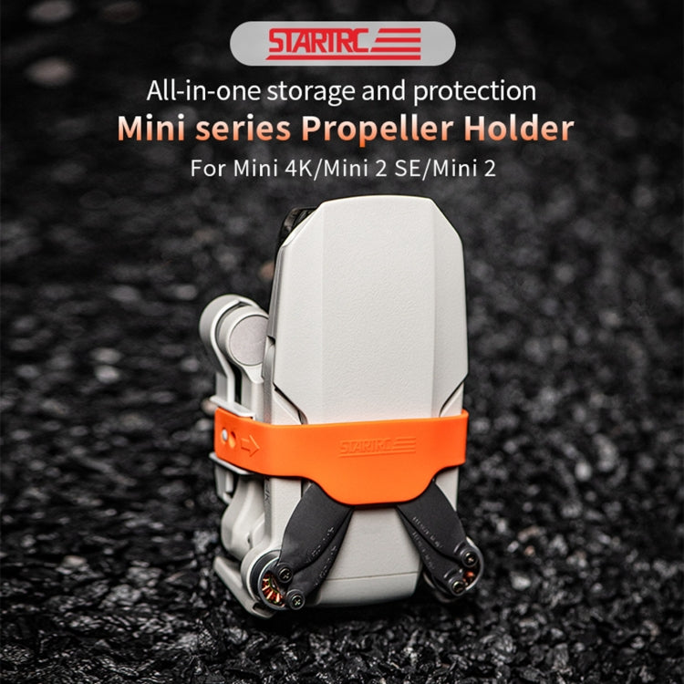 STARTRC Propellers Holder Guard Prop Blade Stabilizer for DJI Mini 4K / Mini 2 SE / Mini (Gray-orange) - Holder Series by STARTRC | Online Shopping South Africa | PMC Jewellery | Buy Now Pay Later Mobicred