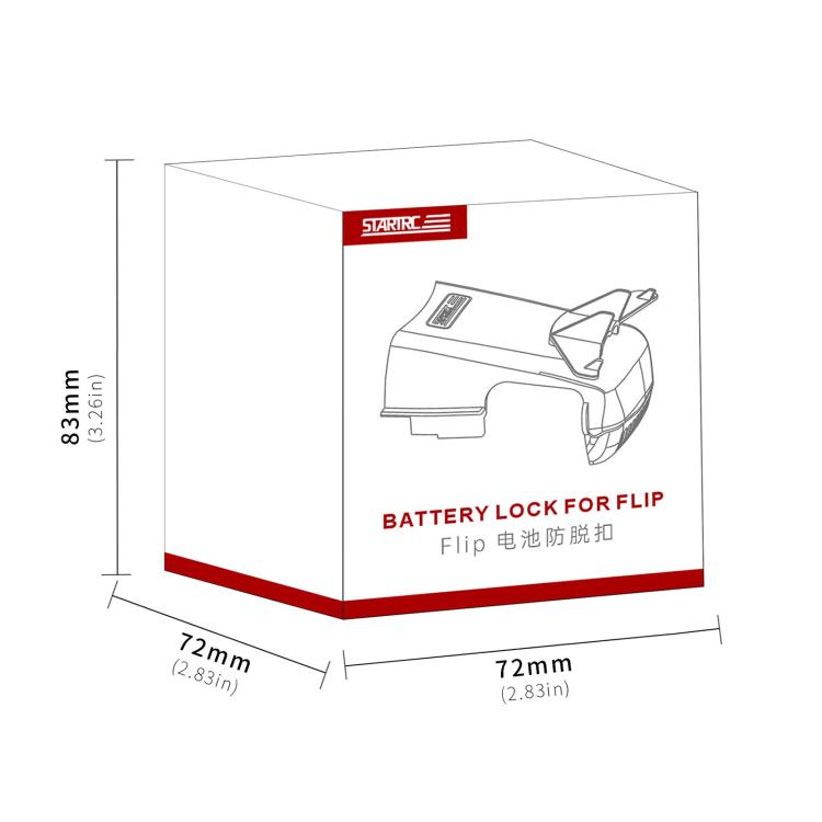For DJI Flip STARTRC Battery Quick-release Flying Tail Cover (Grey) - free shipping - PMC TechLife - Order now!