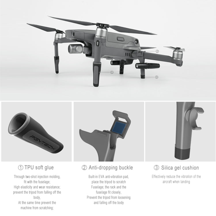 PGYTECH P-HA-030 LED Night Flight Light Shock Absorption Landing High Stand for DJI Mavic 2 - free shipping - PMC TechLife - Order now!