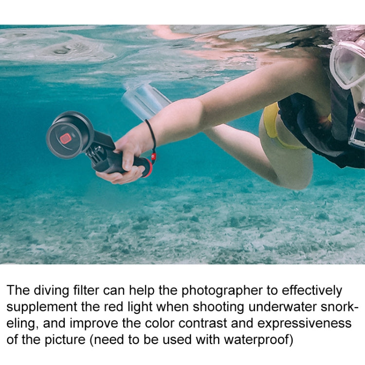 PGYTECH P-18C-016 Light Red Snorkeling Filter Profession Diving Color Lens Filter for DJI Osmo Pocket - Lens Accessories by PGYTECH | Online Shopping South Africa | PMC Jewellery | Buy Now Pay Later Mobicred