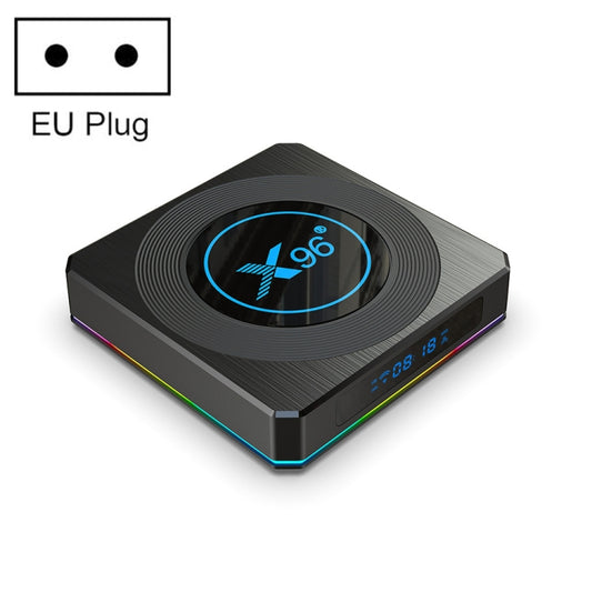 X96 X4 8K Smart TV BOX Android 11.0 Media Player with Remote Control, Amlogic S905X4 Quad Core ARM Cortex A55, RAM: 4GB, ROM: 32GB, Support 1000M, Dual Band WiFi, Bluetooth, EU Plug - Amlogic S905 by PMC Jewellery | Online Shopping South Africa | PMC Jewellery | Buy Now Pay Later Mobicred