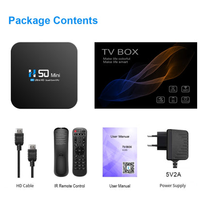 H50 Mini 4K Smart Network TV Box, Android 10.0, RK3318 Quad Core, 2GB+8GB, AU Plug - RK3318 by PMC Jewellery | Online Shopping South Africa | PMC Jewellery | Buy Now Pay Later Mobicred