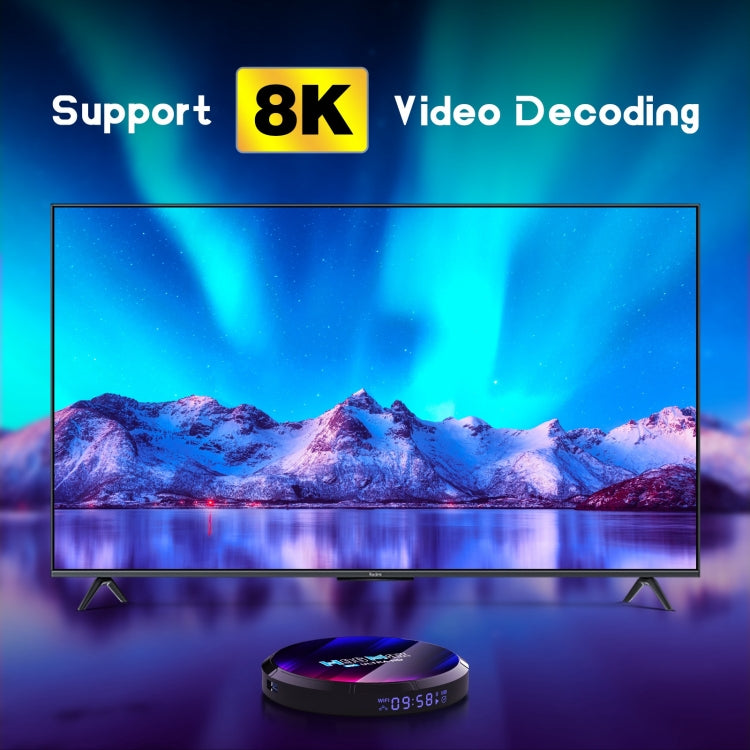 H96 Max 8K Ultra HD Smart TV Box Android 13.0 Media Player with Remote Control, RK3528 Quad-Core, 4GB+32GB(US Plug) - RK3318 by PMC Jewellery | Online Shopping South Africa | PMC Jewellery | Buy Now Pay Later Mobicred
