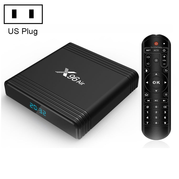 X96 Air 8K Smart TV BOX Android 9.0 Media Player with Remote Control, Quad-core Amlogic S905X3, RAM: 2GB, ROM: 16GB, Dual Band WiFi, US Plug - Amlogic S905 by PMC Jewellery | Online Shopping South Africa | PMC Jewellery | Buy Now Pay Later Mobicred