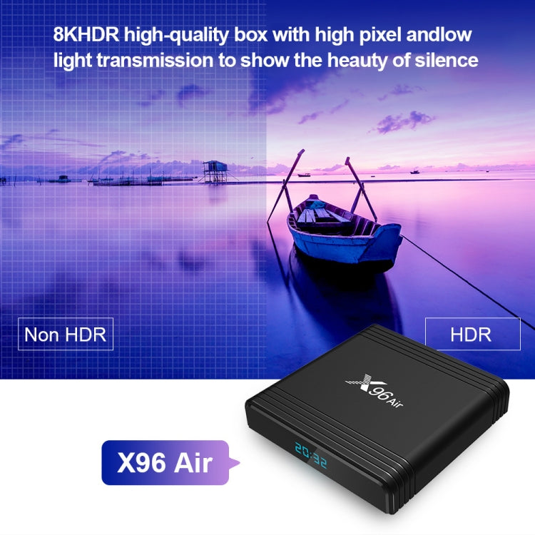 X96 Air 8K Smart TV BOX Android 9.0 Media Player with Remote Control, Quad-core Amlogic S905X3, RAM: 2GB, ROM: 16GB, Dual Band WiFi, US Plug - Amlogic S905 by PMC Jewellery | Online Shopping South Africa | PMC Jewellery | Buy Now Pay Later Mobicred