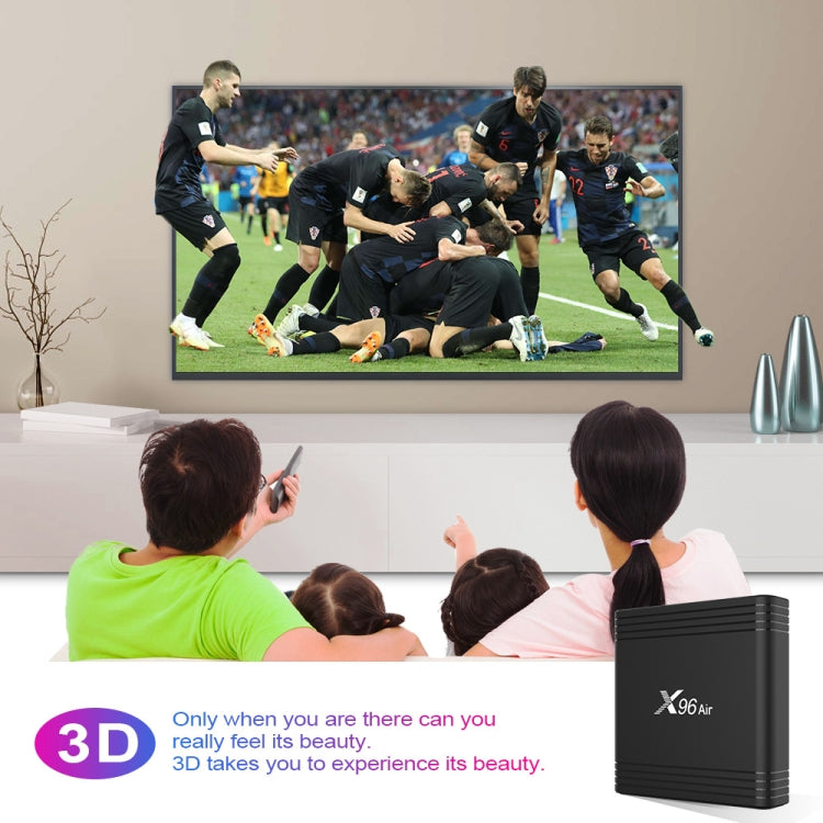 X96 Air 8K Smart TV BOX Android 9.0 Media Player with Remote Control, Quad-core Amlogic S905X3, RAM: 4GB, ROM: 32GB, Dual Band WiFi, Bluetooth, EU Plug - Amlogic S905 by PMC Jewellery | Online Shopping South Africa | PMC Jewellery | Buy Now Pay Later Mobicred
