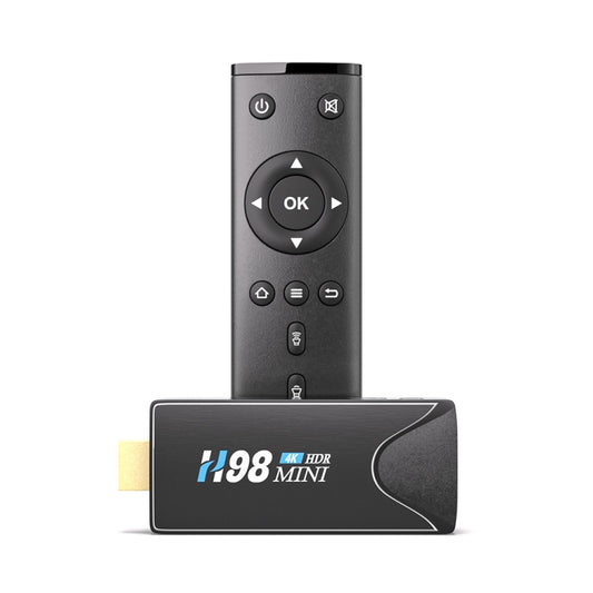H98 Mini 4K Dongle Smart TV BOX Android 10 Media Player with Remote Control, Allwinner H313 Quad-core ARM Cortex-A53, RAM: 2GB, ROM: 16GB, Support WiFi, Bluetooth, OTG, AU Plug - Allwinner H3 by PMC Jewellery | Online Shopping South Africa | PMC Jewellery | Buy Now Pay Later Mobicred