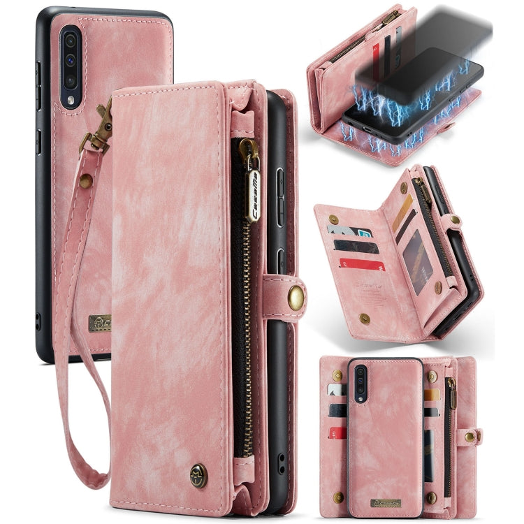 CaseMe-008 For Samaung Galaxy A30S／A50S／A50 Detachable Multifunctional Flip Leather Case (Pink) - Galaxy Phone Cases by CaseMe | Online Shopping South Africa | PMC Jewellery | Buy Now Pay Later Mobicred