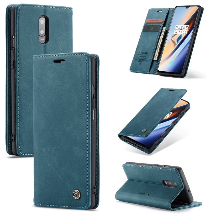 CaseMe-013 Multifunctional Horizontal Flip Leather Case with Card Slot & Holder for Galaxy M10(Blue) - Galaxy Phone Cases by CaseMe | Online Shopping South Africa | PMC Jewellery | Buy Now Pay Later Mobicred