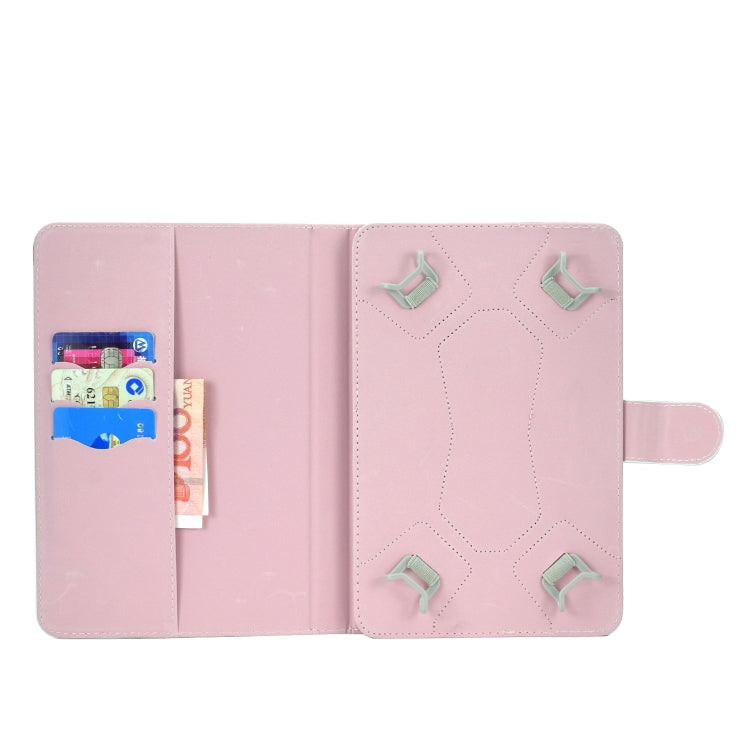 Colored Pattern Drawing Horizontal Flip PU Leather Case with Three-folding Holder for 10 inch Tablet PC(Glasses cat) - 10 - 11 inch by PMC TechLife | Online Shopping South Africa | PMC TechLife | Buy Now Pay Later Mobicred