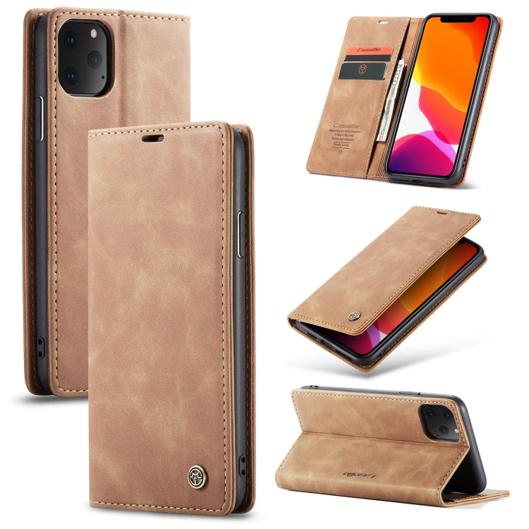 CaseMe-013 Multifunctional Horizontal Flip Leather Case with Card Slot & Holder & Wallet for iPhone 11 Pro Max(Brown) - iPhone 11 Pro Max Cases by CaseMe | Online Shopping South Africa | PMC Jewellery | Buy Now Pay Later Mobicred