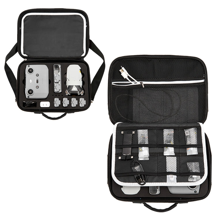 Multi-function PU Shoulder Storage Bag Suitcase with Baffle For DJI Mavic Mini 2(Black Liner) - Backpacks & Bags by PMC Jewellery | Online Shopping South Africa | PMC Jewellery | Buy Now Pay Later Mobicred