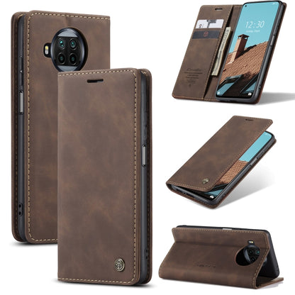 For Xiaomi Mi 10T Lite 5G CaseMe-013 Multifunctional Retro Frosted Horizontal Flip Leather Case with Card Slot & Holder & Wallet(Coffee) - Xiaomi Cases by CaseMe | Online Shopping South Africa | PMC Jewellery | Buy Now Pay Later Mobicred