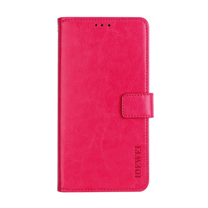 For UMIDIGI A7S idewei Crazy Horse Texture Horizontal Flip Leather Case with Holder & Card Slots & Wallet(Rose Red) - More Brand by idewei | Online Shopping South Africa | PMC Jewellery | Buy Now Pay Later Mobicred