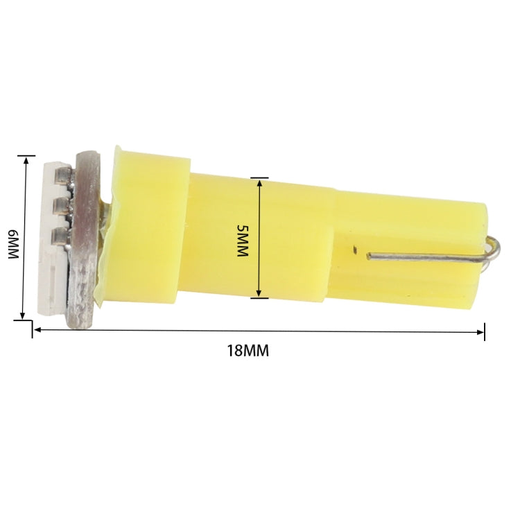 30 PCS T5 1LED SMD-5050 Car Modification LED Indicator Light Yellow Light - Clearance Lights by PMC Jewellery | Online Shopping South Africa | PMC Jewellery | Buy Now Pay Later Mobicred