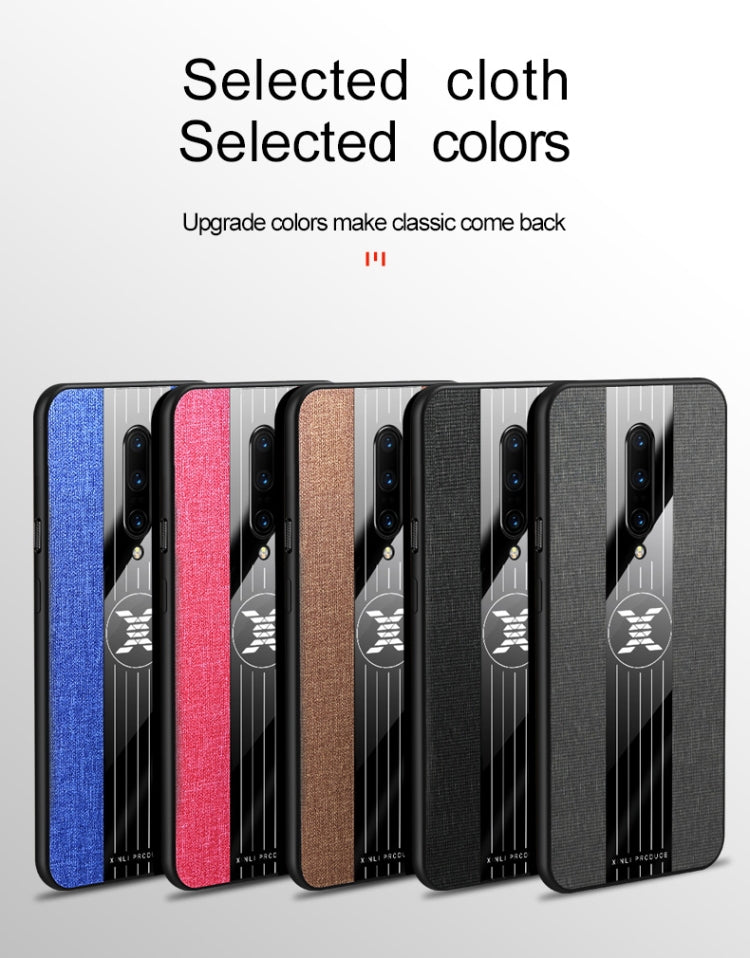 For OnePlus 6 XINLI Stitching Cloth Texture Shockproof TPU Protective Case(Blue) - OnePlus Cases by XINLI | Online Shopping South Africa | PMC TechLife | Buy Now Pay Later Mobicred