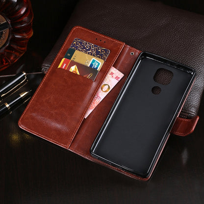 For Lenovo K12 Note idewei Crazy Horse Texture Horizontal Flip Leather Case with Holder & Card Slots & Wallet(Black) - Lenovo by idewei | Online Shopping South Africa | PMC Jewellery | Buy Now Pay Later Mobicred