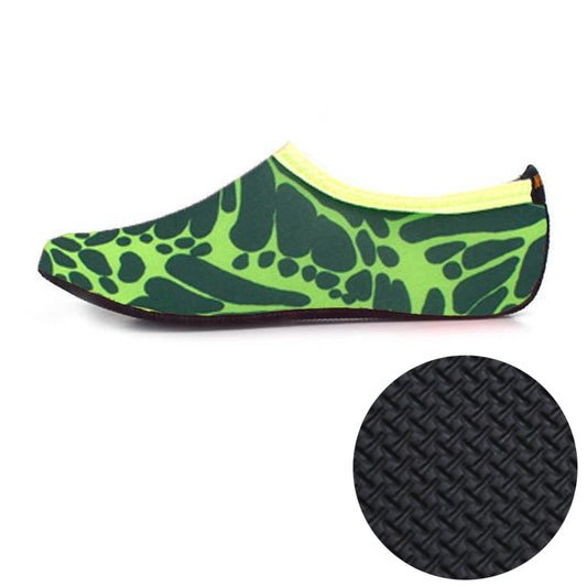 3mm Non-slip Rubber Embossing Texture Sole Figured Diving Shoes and Socks, One Pair, Size:L (Green) - Swimming Fins & Diving Shoes by PMC Jewellery | Online Shopping South Africa | PMC Jewellery | Buy Now Pay Later Mobicred