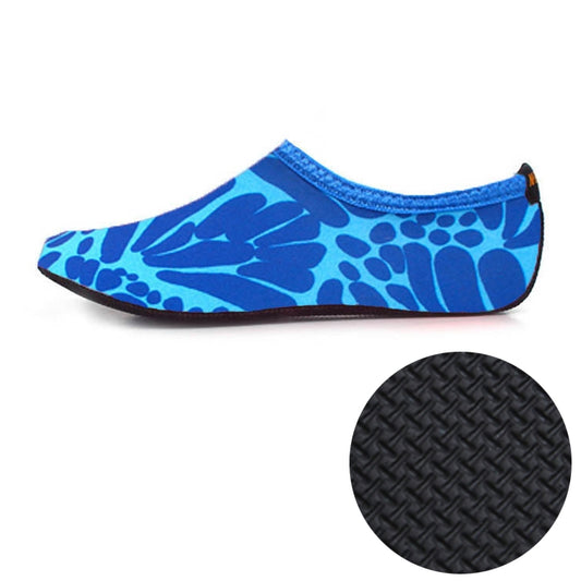 3mm Non-slip Rubber Embossing Texture Sole Figured Diving Shoes and Socks, One Pair, Size:L (Blue) - Swimming Fins & Diving Shoes by PMC Jewellery | Online Shopping South Africa | PMC Jewellery | Buy Now Pay Later Mobicred