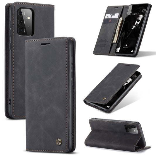 For Samsung Galaxy A72 5G / 4G CaseMe 013 Multifunctional Horizontal Flip Leather Case with Holder & Card Slot & Wallet(Black) - Galaxy Phone Cases by CaseMe | Online Shopping South Africa | PMC Jewellery | Buy Now Pay Later Mobicred