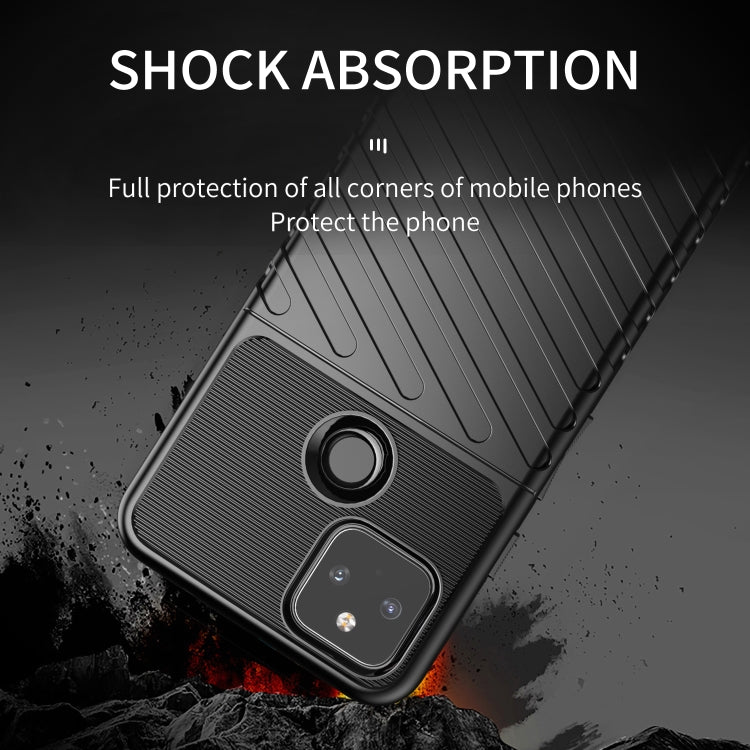 For Google Pixel 5A Thunderbolt Shockproof TPU Protective Soft Case(Black) - Google Cases by PMC Jewellery | Online Shopping South Africa | PMC Jewellery | Buy Now Pay Later Mobicred