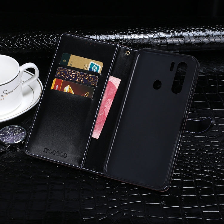 For Blackview A80 Plus idewei Crocodile Texture Horizontal Flip Leather Case with Holder & Card Slots & Wallet(Black) - More Brand by idewei | Online Shopping South Africa | PMC TechLife | Buy Now Pay Later Mobicred