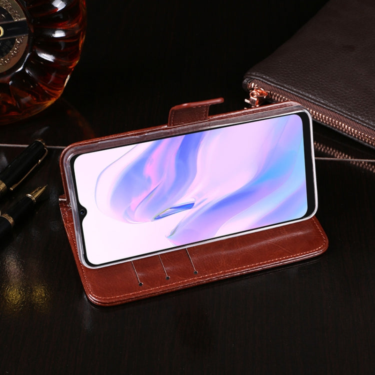 For Blackview A70 idewei Crazy Horse Texture Horizontal Flip Leather Case with Holder & Card Slots & Wallet(Rose Red) - More Brand by idewei | Online Shopping South Africa | PMC Jewellery | Buy Now Pay Later Mobicred