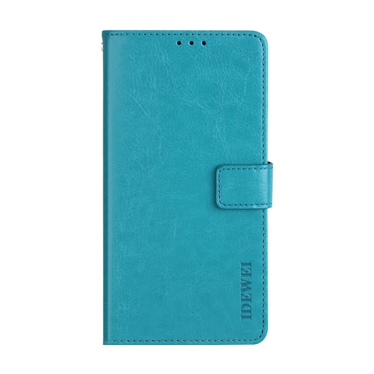 For Blackview A80 Plus idewei Crazy Horse Texture Horizontal Flip Leather Case with Holder & Card Slots & Wallet(Sky Blue) - More Brand by idewei | Online Shopping South Africa | PMC TechLife | Buy Now Pay Later Mobicred