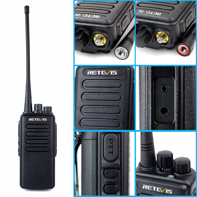 RETEVIS RT1 10W UHF 400-520MHz 16CH Handheld Walkie Talkie, EU Plug - free shipping - PMC Jewellery - Order now!