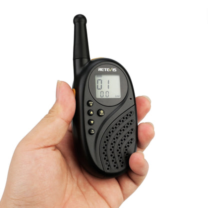 1 Pair RETEVIS RT35 0.5W EU Frequency 446MHz 8CH Handheld Children Walkie Talkie(Black) - Children by RETEVIS | Online Shopping South Africa | PMC Jewellery | Buy Now Pay Later Mobicred