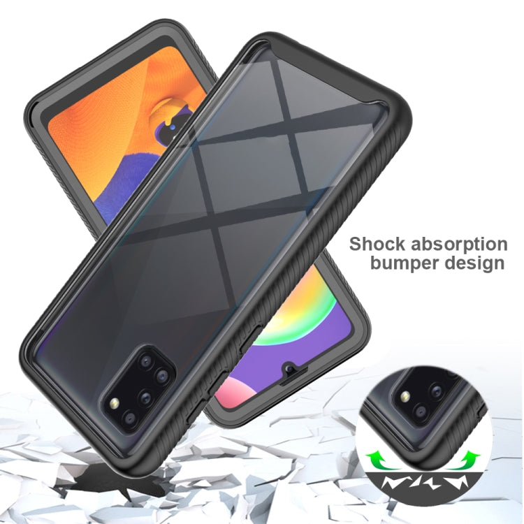 For Samsung Galaxy A31 Starry Sky Full Body Hybrid Shockproof Phone Case(Black) - Galaxy Phone Cases by PMC TechLife | Online Shopping South Africa | PMC TechLife