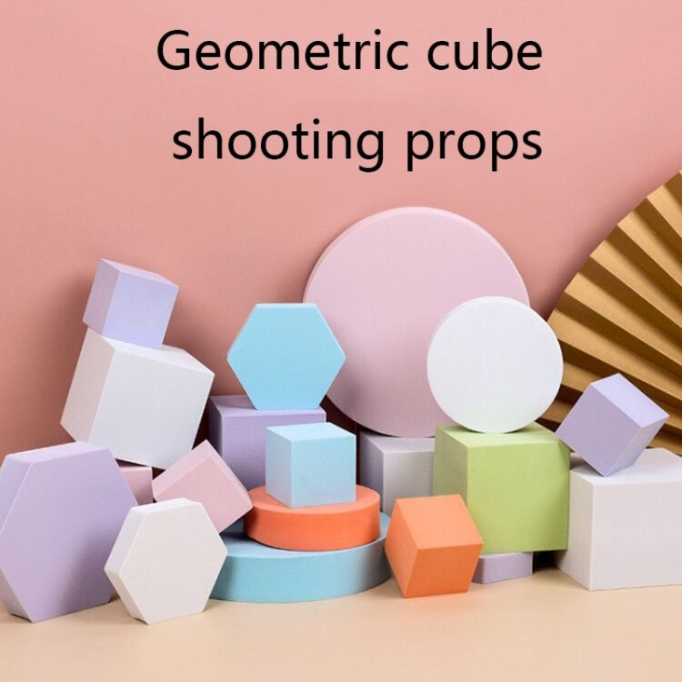 8 in 1 Different Sizes Geometric Cube Solid Color Photography Photo Background Table Shooting Foam Props (Yellow) - Geometric Props by PMC TechLife | Online Shopping South Africa | PMC TechLife | Buy Now Pay Later Mobicred