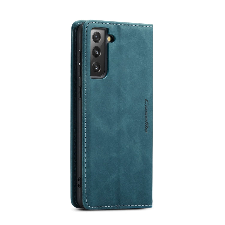 For Samsung Galaxy S21 FE CaseMe 013 Multifunctional Horizontal Flip Leather Case, with Card Slot & Holder & Wallet(Blue) - Galaxy Phone Cases by CaseMe | Online Shopping South Africa | PMC Jewellery | Buy Now Pay Later Mobicred