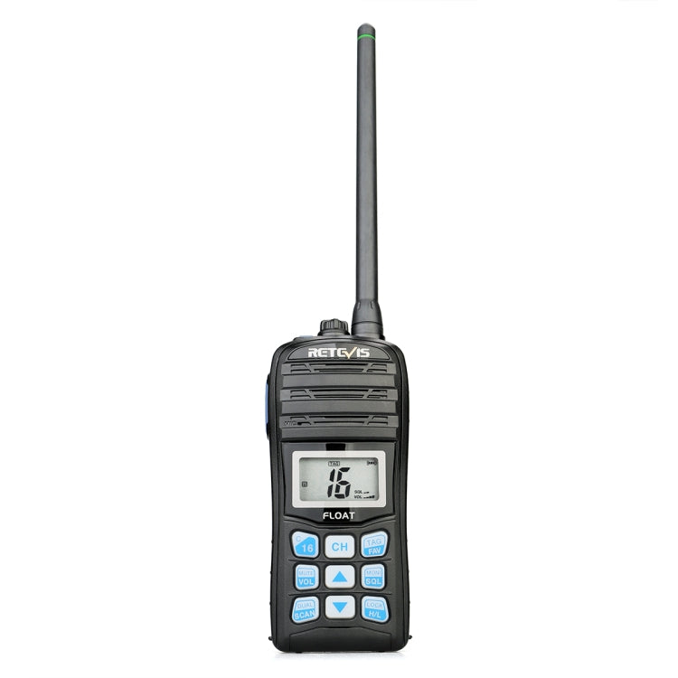 RETEVIS RT55 5W 156.000-161.450MHz+156.050-163.425MHz Waterproof Two Way Radio Handheld Walkie Talkie(Black) - Handheld Walkie Talkie by RETEVIS | Online Shopping South Africa | PMC Jewellery | Buy Now Pay Later Mobicred