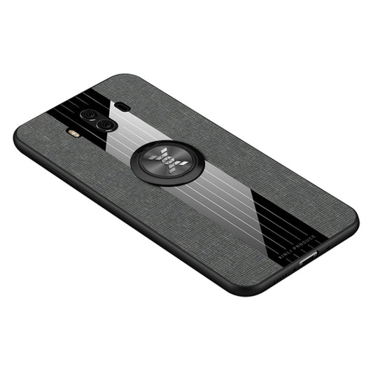 For Huawei Mate 10 Pro XINLI Stitching Cloth Textue Shockproof TPU Protective Case with Ring Holder(Grey) - Huawei Cases by XINLI | Online Shopping South Africa | PMC Jewellery