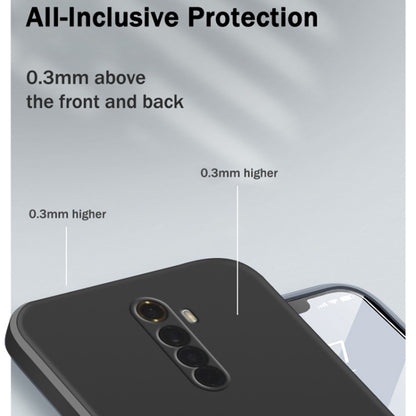 For OPPO Realme X2 Pro  / Reno Ace Solid Color Imitation Liquid Silicone Straight Edge Dropproof Full Coverage Protective Case(Black) - Realme Cases by PMC Jewellery | Online Shopping South Africa | PMC Jewellery | Buy Now Pay Later Mobicred