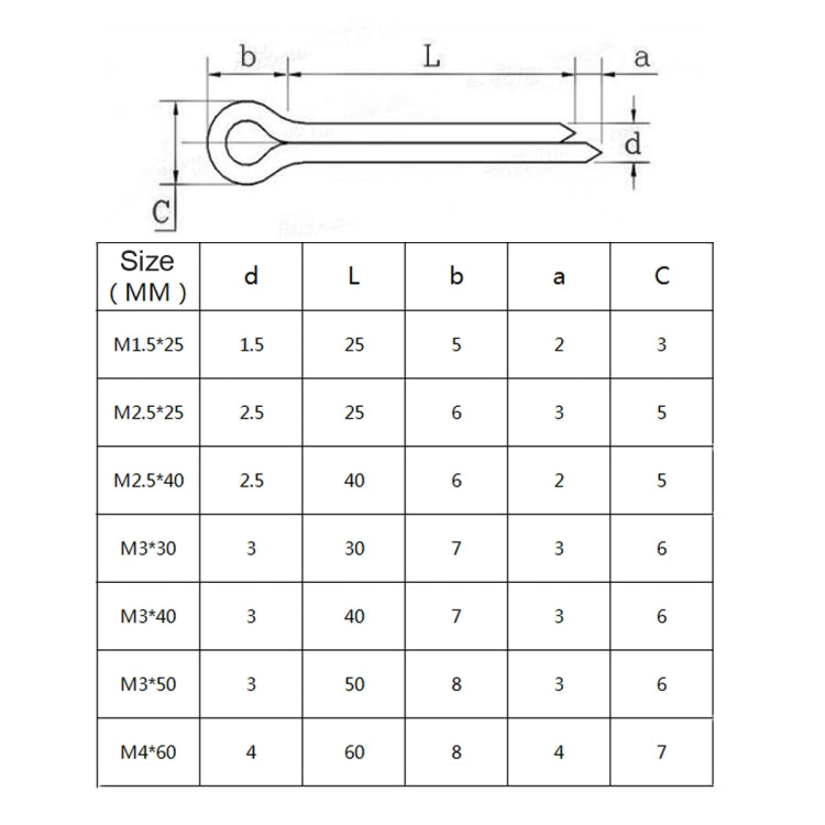 A5494 120 PCS Car U-shape 304 Stainless Steel Cotter Pin Clip Key Fastner Fitting Assortment Kit - Booster Cable & Clip by PMC Jewellery | Online Shopping South Africa | PMC Jewellery | Buy Now Pay Later Mobicred