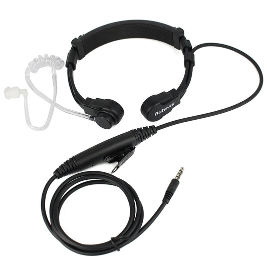 RETEVIS R-151 1 Pin 3.5mm PTT Throat Covert Air Tube Earphone Microphone - Microphones & Headsets by RETEVIS | Online Shopping South Africa | PMC Jewellery | Buy Now Pay Later Mobicred