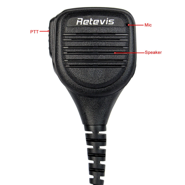 RETEVIS C9050A 2 Pin Remote Speaker Microphone for RT1/RT3/RT8/RT81 - Microphones & Headsets by RETEVIS | Online Shopping South Africa | PMC Jewellery | Buy Now Pay Later Mobicred