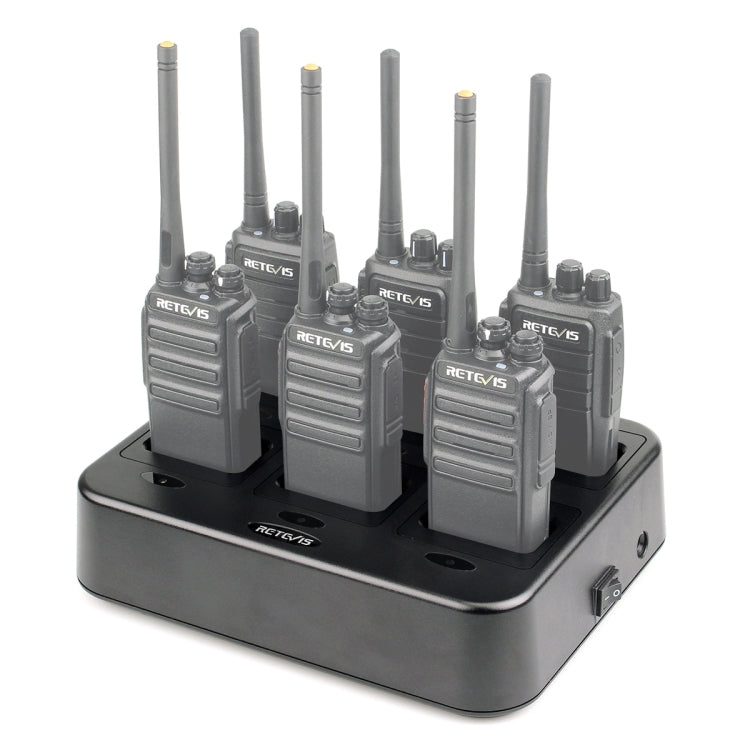 RETEVIS RTC21 Multi-function Six-Way Walkie Talkie Charger for Retevis RT21/RT24, US Plug - free shipping - PMC Jewellery - Order now!
