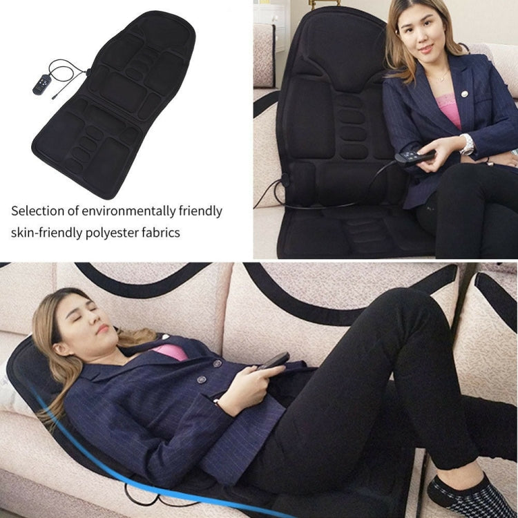 7 Massage Heads 8 Modes Car / Household Multifunctional Whole Body Cervical Massage Seat Cushion, Plug Type:UK Plug(Black) - Seat Accessories by PMC Jewellery | Online Shopping South Africa | PMC Jewellery | Buy Now Pay Later Mobicred