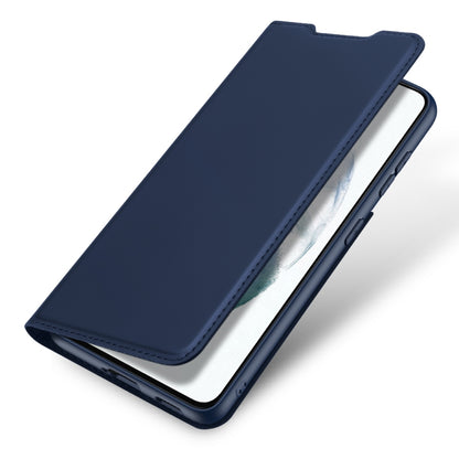 For Samsung Galaxy S21 FE DUX DUCIS Skin Pro Series Horizontal Flip PU + TPU Leather Case with Holder & Card Slots(Blue) - Galaxy Phone Cases by DUX DUCIS | Online Shopping South Africa | PMC Jewellery | Buy Now Pay Later Mobicred