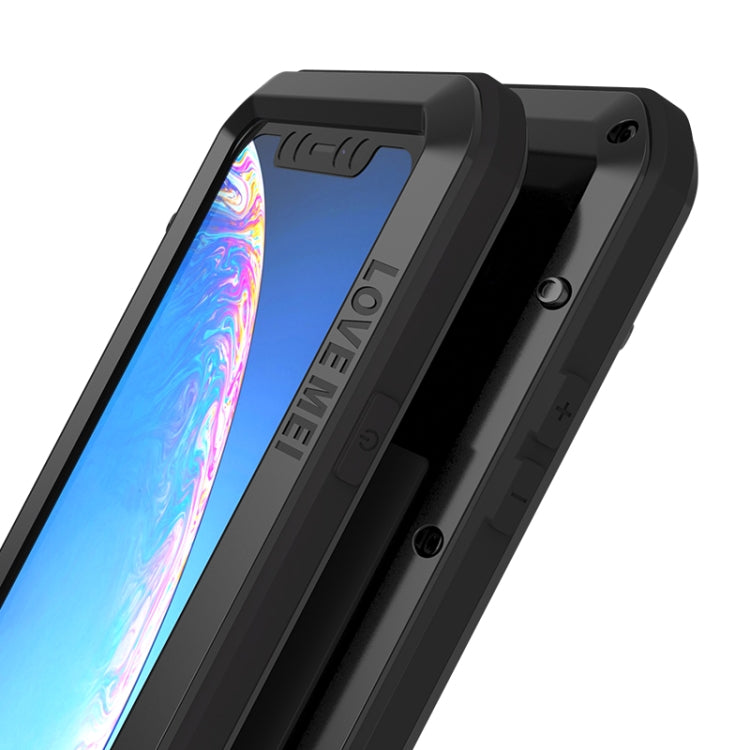 For iPhone 11 LOVE MEI Metal Shockproof Waterproof Dustproof Protective Case(Black) - iPhone 11 Cases by LOVE MEI | Online Shopping South Africa | PMC Jewellery | Buy Now Pay Later Mobicred