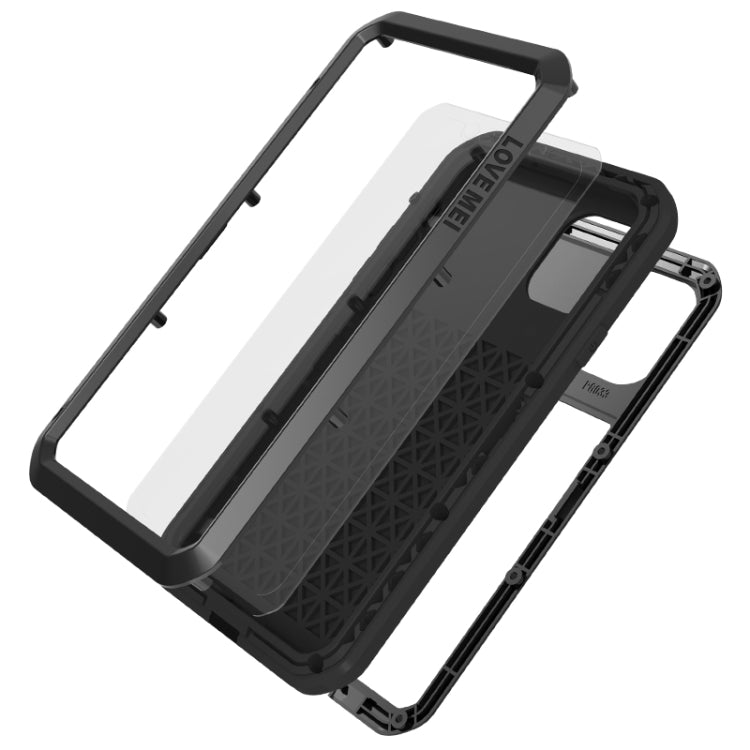 For iPhone 11 Pro Max LOVE MEI Metal Shockproof Waterproof Dustproof Protective Case(Yellow) - iPhone 11 Pro Max Cases by LOVE MEI | Online Shopping South Africa | PMC TechLife | Buy Now Pay Later Mobicred