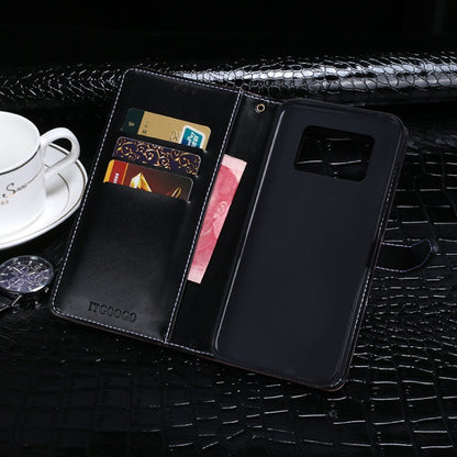 For Sharp Aquos R6 idewei Crocodile Texture Horizontal Flip Leather Case with Holder & Card Slots & Wallet(Black) - More Brand by idewei | Online Shopping South Africa | PMC Jewellery | Buy Now Pay Later Mobicred