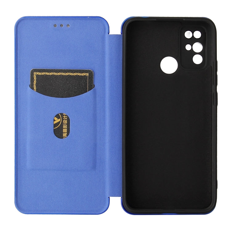 For Doogee X96 Pro Carbon Fiber Texture Horizontal Flip TPU + PC + PU Leather Case with Card Slot(Blue) - More Brand by PMC Jewellery | Online Shopping South Africa | PMC Jewellery | Buy Now Pay Later Mobicred